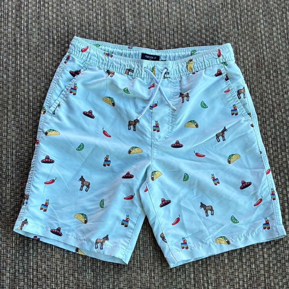Forever 21 Men Taco Swim Trunks